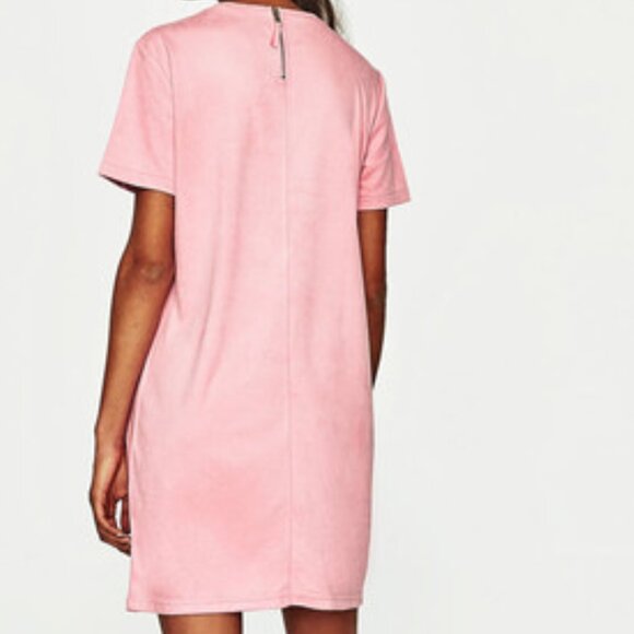 ZARA Trafaluc Bubblegum Pink T-shirt Dress from 2017!  Size M - Picture 6 of 11